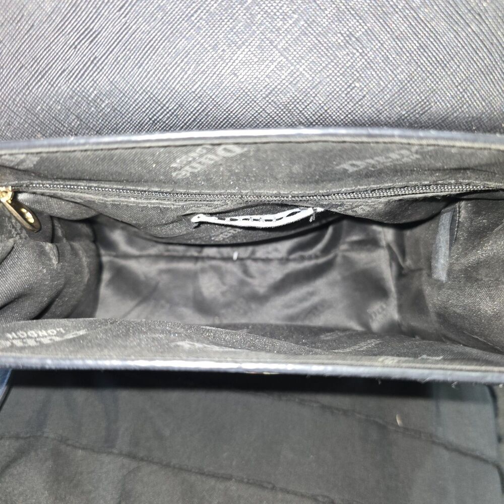 Dune London - Purse - Two-way Top Handle Snake Print Structured - Black - Picture 7 of 7